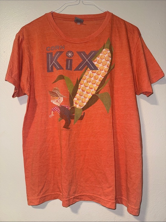 A A Other - Men’s vintage Orange 'Corn Kix' Graphic Tee size L